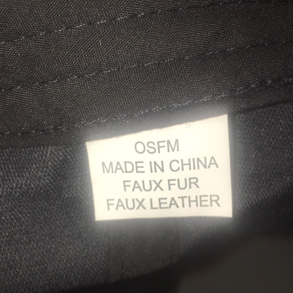 SOLD: Faux Fur/Faux Leather Pom Pom Baseball Cap (Hat) - Picture 7 of 7